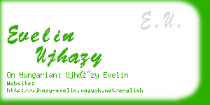 evelin ujhazy business card